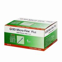Шприц инсулиновый BD MICRO-FINE Plus с интегрированной иглой U-100 1 ml 31G